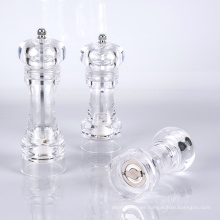 Transparent acrylic salt and pepper grinder ceramic mill